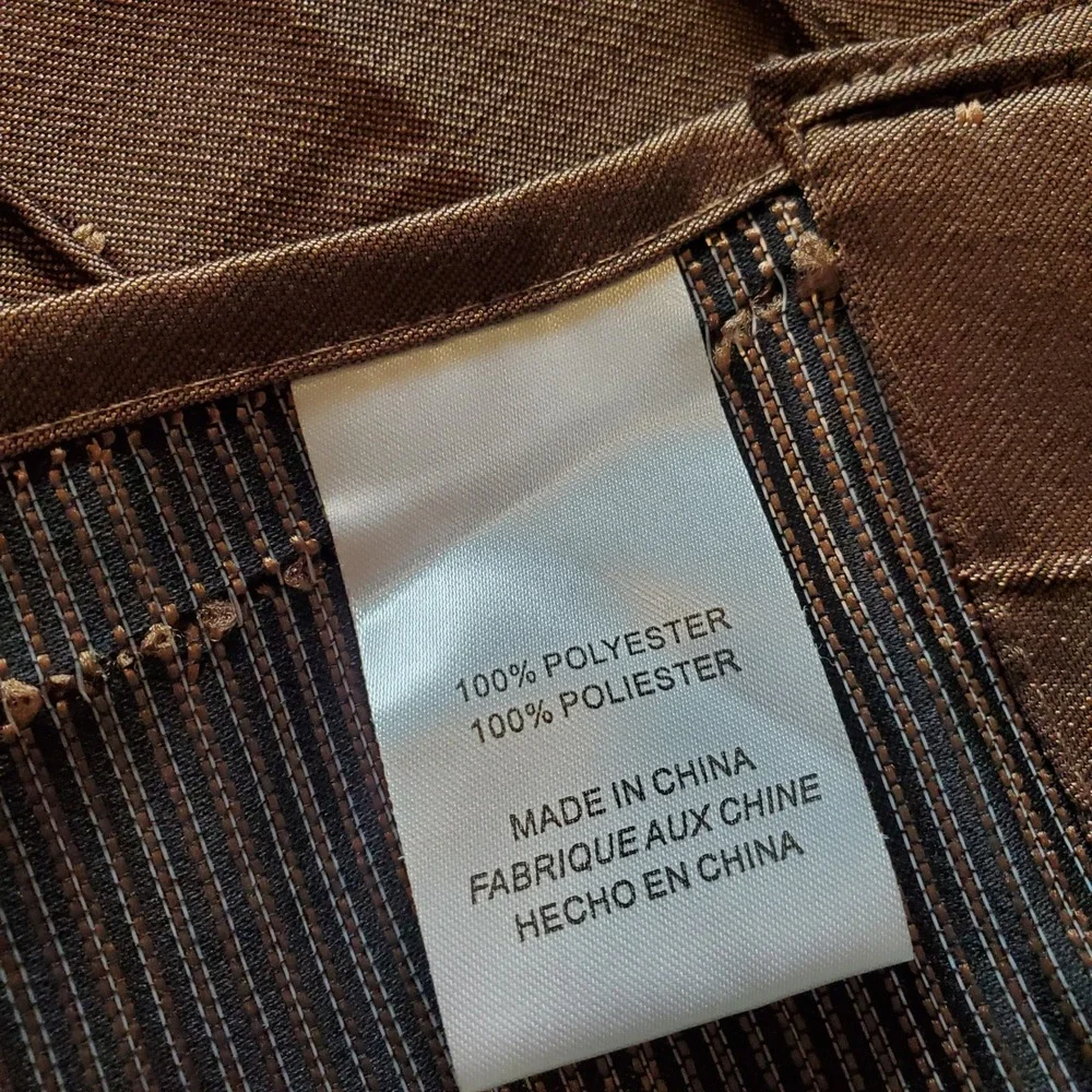 Mocha Brown Wavy Pleated Faux Silk‎ Grommet Curtain Panels Set of 2 54x84